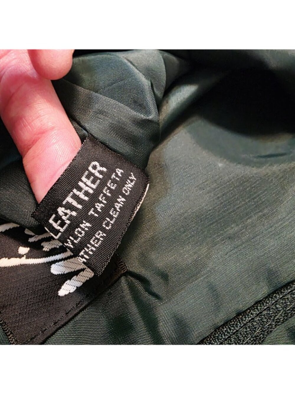 Womens Vtg 90s Suede Leather Pencil Skirt Sz 10 Dark Green Western High Waist - Picture 4 of 12